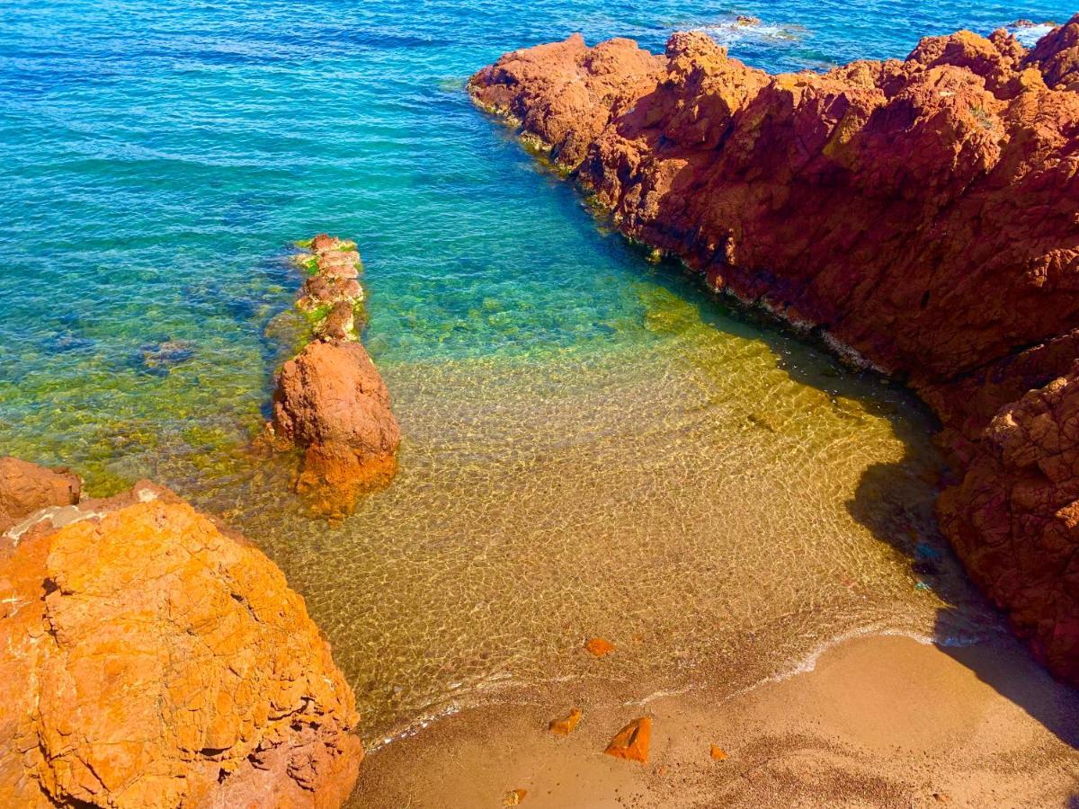 La Belle Vue-Charming Duplex Apartment With Sea View, 50 Meters From Beach And Private Parking Saint-Raphaël エクステリア 写真